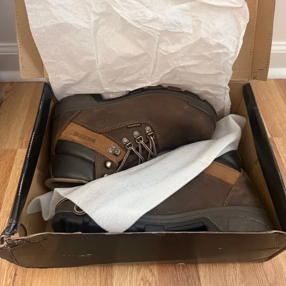 Wolverine Cabor 6" Waterproof Composite Toe Boots | Dark Coffee | Men’s 9 EW - Picture 9 of 12